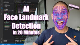 Real Time AI Face Landmark Detection in 20 Minutes with TensorflowJS and React [upl. by Anaizit912]