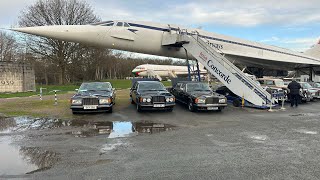 New Year’s Day 2024 Classic Car Meet at Brooklands Museum with RREC parked under Concorde PART 1 [upl. by Rett]