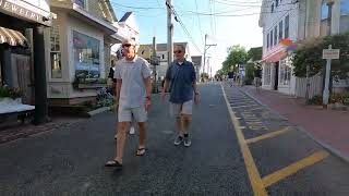 Walking on Commercial Street in Provincetown on the way to Boatslip Tea Dance from Spiritus Pizza [upl. by Saideman]