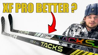 On Ice with CCM Tacks XF Pro vs AS6 Pro hockey stick review  No tech talk  is it a better stick [upl. by Anirad]