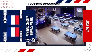 Sebastien Ramier v Jerome Anthoen  Seniors Bronze Medal  2024 BI World Blackball Championship [upl. by Adnofal]