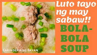 BOLABOLA SOUP  HOW TO COOK BOLABOLA SOUP Philippines [upl. by Aknayirp]