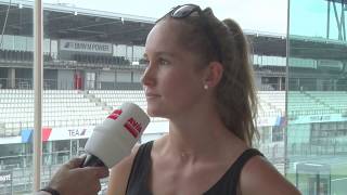 Biathletin Gina Puderbach bei 24h Rad am Ring am Nüburgring [upl. by Shellans]