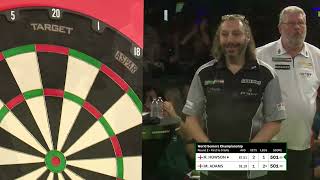 World Seniors Darts Championship  Martin Adams STUNNING finishing vs Richie Howson [upl. by Nibla]