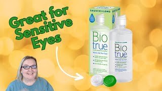 Review for Sensitive Eyes  Biotrue Contact Lens Solution for Soft Contact Lenses [upl. by Aarika]