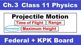 11th physics projectile motion  fsc physics book 1 ch 3 projectile motion inter part 1 physics [upl. by Uriiah146]