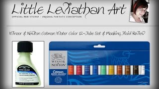 Winsor amp Newton Cotman Water Color 12Tube Set and Masking Fluid Review [upl. by Omiseno798]