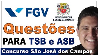 QUESTÕES BANCA FGV PARA TÉCNICO E AUXILIAR EM SAÚDE BUCAL  PREF DE SÃO JOSÉ DOS CAMPOS 2023  Q04 [upl. by Aufa]