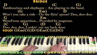 Lookin Out My Back Door CCR Piano Cover Lesson in G with ChordsLyrics [upl. by Odab]