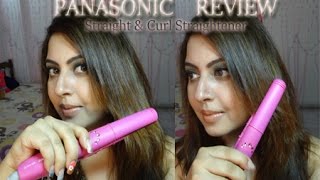 Panasonic Straight amp Curl Straightener Review amp Demo  IndianBeautyReviewer [upl. by Cornelle372]