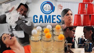 Minute to Win It Games The 40 Greatest Party Games PART 1 [upl. by Aicil]