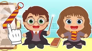 BEBES ALEX Y LILY ✨ Disfraz de Harry Potter y Hermione Granger  Dibujos animados para niños [upl. by Nance]