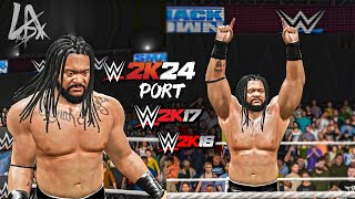 WWE 2K16 PC Mod 2K24 Enhanced  Jacob Fatu WWE 2K24 Ported Model wGFX [upl. by Hovey389]