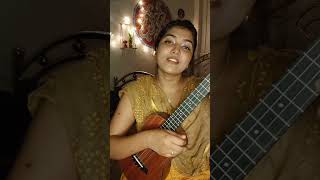 Joler Ghate Deikha Ailam  Baisakhi Aich  Bengali Folk song  Ukulele Cover [upl. by Derk]