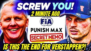 🚨F1 News UNBELIEVABLE FIA Statement Exposes AntiVerstappen BIAS [upl. by Eatnahs]