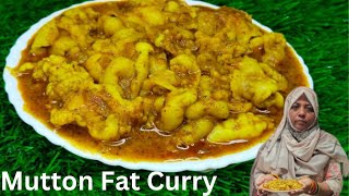 Cooking A Tasty Mutton Fat Curry Recipe  Oily amp spicy Mutton Fat Recipe  Mutton Charbi Recipe [upl. by Angrist]