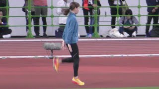 4k陸上日本選手権10000m 2024 小海遥 レース前ランニングドリルA 20240503 [upl. by Aicilegna]