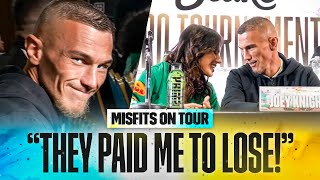 “THEY PAID ME TO LOSE”  Joey Knight PRANKS Misfits fighters  Misfits On Tour  X Series 18 [upl. by Ashely122]