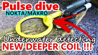 BIGGER COIL NOKTAMAKRO PULSE DIVE UNDERWATER DETECTOR  NEW COIL EXTRA DEPTH [upl. by Merrili]