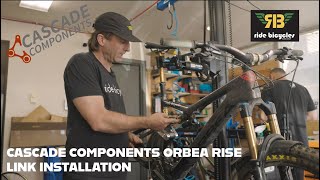 Cascade Components ORBEA RISE Link Installation WRide Bicycles [upl. by Wrdna]