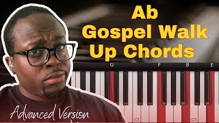 Advanced Gospel Walk Ups In Ab  All Day All Night Piano Cover [upl. by Yarb]