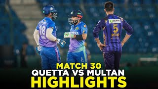 PSL 9  Full Highlights  Quetta Gladiators vs Multan Sultans  Match 30  M2A1A [upl. by Dannye]