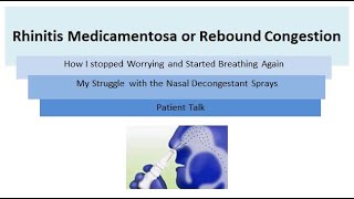 Overcoming Dependency on Nasal Decongestant Sprays and Fighting Rhinitis Medicamentosa [upl. by Subocaj]