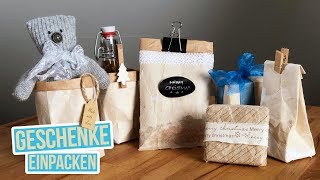 DIY Geschenkverpackung aus Tetrapack basteln  Milchtüten Upcycling [upl. by Nawat]