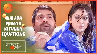 Abhi के Bathtub में गिरी Pragya  Abhi aur Pragya ki Funny Equations  Kumkum Bhagya  zeetv [upl. by Dorwin]