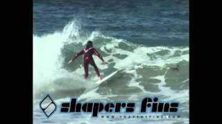 Shapers Fin Shaun Cansdell Ripping [upl. by Ylrebme]