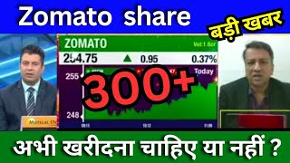 Zomato share latest news today Zomato share news today Target Tomorrow buy or sell [upl. by Tullusus]