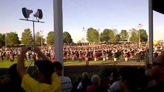 Massed Band  Glengarry Highland Games 2011 Road to the Isles [upl. by Milone190]