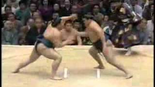 Tosanoumi vs Takanohana  Kyushu 1995 土佐ノ海 対 貴乃花 [upl. by Brice892]