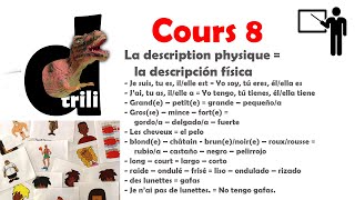 Aprender francés – explicación – 8– la descripción física la description physique [upl. by Ramiah]