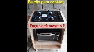 Como fazer balcão  gabinete para Cooktop  Countertop fabrication  cabinet  Palete [upl. by Onil]