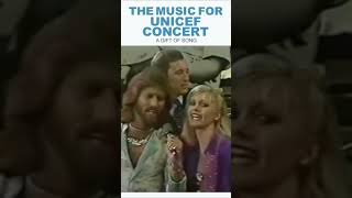 UNICEF Concert Ending 1979 Barry Gibb Olivia NewtonJohn Andy Gibb EWF shorts [upl. by Harald241]