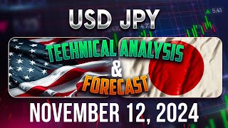 Latest USDJPY Forecast and Technical Analysis for November 12 2024 [upl. by Ainezey]