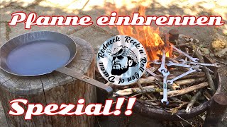 Stahlpfanne die geheimsten Tricks zum Eisenpfanne einbrennen  Leinsamen Öl how to season a pan [upl. by Kursh]