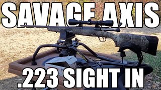 Savage Axis I 223 Remington package model with weaver scope sight in [upl. by Enaerb]