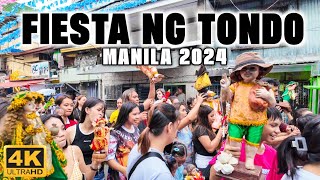 4K TONDO FIESTA 2024 Celebration Traditions Food and Festivities [upl. by Ninnetta]