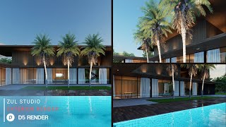 Image amp Animation with D5 Render  Private House 288 Part 2  Downloadable File Included [upl. by Lise]