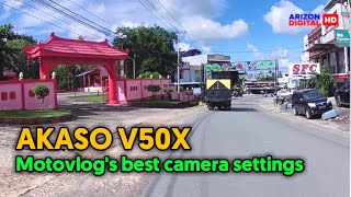 Akaso V50X Motovlogs best camera settings  see video description for update [upl. by Dolan]