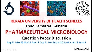 Pharmaceutical Microbiology Previous year Question Papers Discussion 3rd Semester B Pharm KUHS [upl. by Kama647]