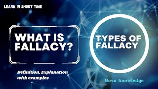 What is Fallacy  Definition and types of fallacy [upl. by Yolande]