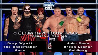 Bray Wyatt amp The Undertaker amp Kane v John Cena amp Brock Lesnar amp Goldberg Gameplay  WWE HCTP [upl. by Janicki]