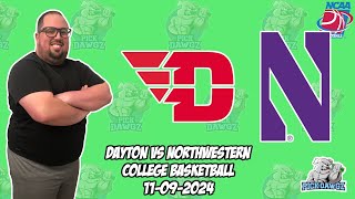 Dayton vs Northwestern 11924 Free College Basketball Picks and Predictions  NCAAB Pick [upl. by Ellerrehc424]