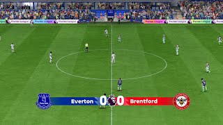 Everton vs Brentford  Premier League  FC24 Xbox [upl. by Eadith]