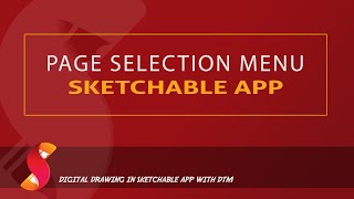 Using Pages Menu in Sketchable App [upl. by Dougal]