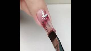 【blooming gel】how to do nail with blooming gel nailartdesigns gelnaildesigns naildesigns nails [upl. by Labannah]