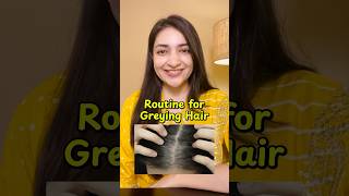 Routine for Greying hair 👨🏽‍🦳 [upl. by Crooks56]